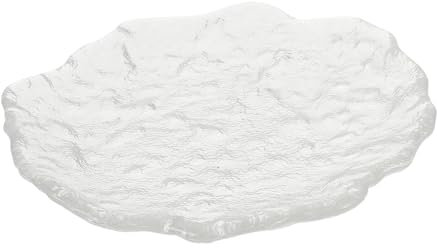 BEBEMOKO Plato De Postre De Vidrio Bandeja De Frutas Para Fiestas Transparente Duradero