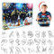 Adventskalender 2024 Kinder,Metallpuzzle Knobelspiele für Kinder Erwachsene Adventskalender,24 Tage Countdown Knobelspiele Weihnachts Adventskalender für Jungen Mädchen