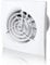 EDE Group Extractor Fan Trio 100 H with Humidity Sensor for 4/100mm Air Ducts White - Bathroom Extractor Fan or Kitchen Extractor Fan