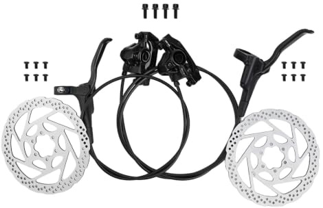 Kit de freins à disque hydrauliques, freins à disque hydrauliques pour vélo de montagne, frein à disque à pression d'huile pour vélo, ensemble de freins à disque hydrauliques MT200 pour vélo de