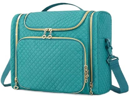 Travel Toiletry Bag, Travel Pouches, Travel Bag Pouch, Portable Storage Bags, Cosmetic Toiletry Container, Shampoo Toiletries Organizer, Portable Toiletry Case with Hook 12.2x10.4x6.9 for Toiletries