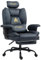 Symino Gaming & Office Chair with Footrest & Pocket Spring Support - Ergonomic Comfortable PC Chair for Adults - Grey