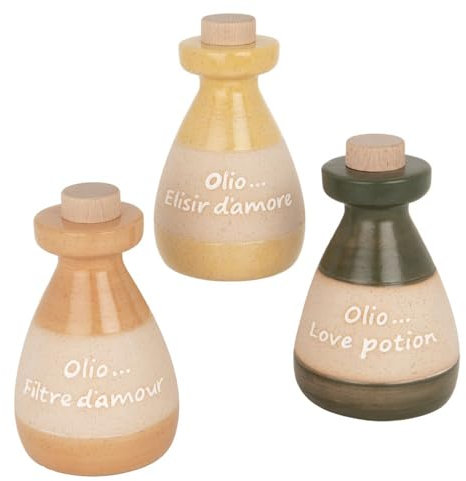 ULIVO 1 PZ Oliera in Ceramica Colorata da 300 ml - 14x8.5 cm BOMBONIERA
