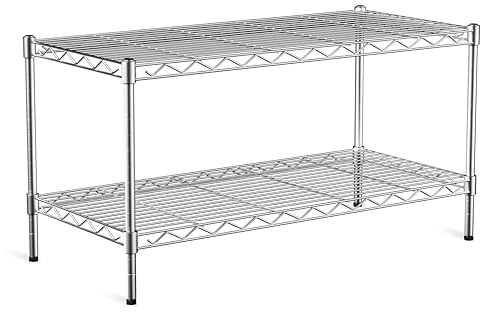 VANZBON 2-Tier Heavy Duty Shelving Unit