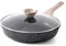 Kordisen Padella Antiaderente con Coperchio, Padella a Induzione da 32 cm, Sana e Atossica, Senza PFOA