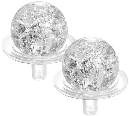 Fontaine Solaire Boule de Neige en Cristal, Boules de Verre à Bulles, Accessoires pour Fontaine à Eau, Artisanat Feng Shui, rocaille, Boule de Verre Décoration Jardin
