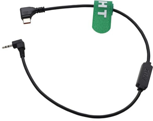 HangTon Record Control Cable for DJI RS2/3/4 Pro, Focus Pro Grip to Sony CineAltaB FX9 FX6, Canon C80, BMD URSA Mini Pro, Panasonic EVA1 BGH1, Z CAM Camera, USB-C to LANC 2.5mm, 30cm