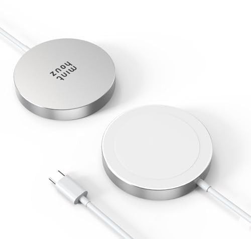 Minthouz kabelloses Ladepad für Samsung,Qi2 zertifiziertes 15W MagSafe kabelloses Ladegerät für iPhone 17/16/15/14/13 Serie,Airpods 2/3/4/Pro