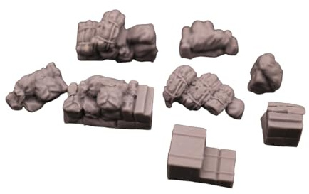 Hellery Geländelandschaft für Tabletop 1:72 Dekor Mini Resin Modell Ergänzungsset