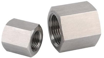 1PC M10x1mm Metric to 1/8 BSPP 304 Stainless Steel High Pressure Pipe Fitting Reducer