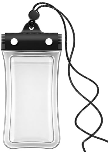 Wasserdichte Handytasche Klarer schwimmender Touchscreen mit Umhängeband | Wasserdichte Tasche für das Schwimmen für Herren Damen beim Surfen, Tauchen, Schnorcheln, Schwimmen, Bootfahren,
