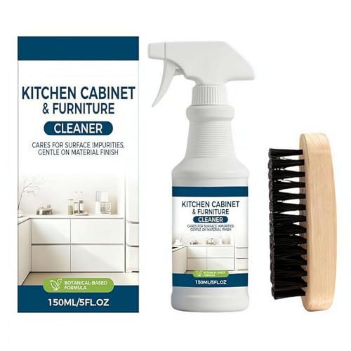 Kitchen Cabinet Cleaner, Plant Based Cleaning Solution, Safe for Wood & Painted Surface, Multi-functional Daily Furniture Cleaner for Kitchen Home Use