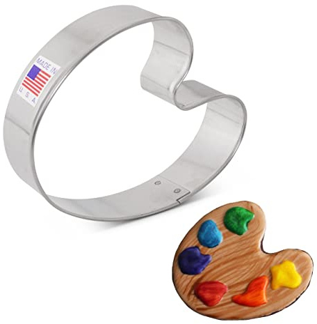 Ann Clark Art Paint Palette/Golf Course Cookie Cutter by Tunde's Creations, 8.9 cm Made in USA | Perfect Size and Shape, America’s Largest Cookie Cutter Maker, Food-Safe American Steel