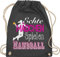 Shirtracer Turnbeutel Rucksack - EM 2026 Trikot Ersatz - Echte Mädchen Spielen Handball weiß - Unisize - Dunkelgrau - geschenke für handballer handballbeutel hanball habdball beutel kinderturnbeutel