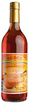 Orange-Ingwer-Glühwein - 4,8% Alc., 6 x 750ml-Flasche - pfandfrei -
