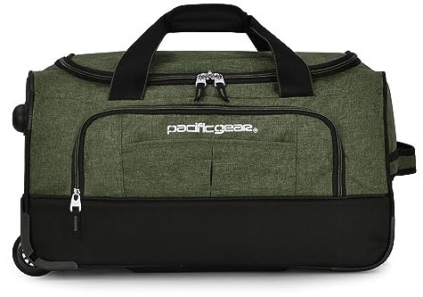 Pacific Gear Bolsa de Lona con Ruedas, Equipaje de 76.2 cm (30 Pulgadas), Bolsa de Hockey, Resistente, Verde