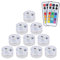 ALED LIGHT 10 Pcs Luces Sumergibles LED RGB, Subacuáticas Impermeable SMD 3528 Con Control Remoto IR Para Vaso, Tazones, Piscina, Acuario y Decoración de Fiesta