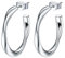 Lydreewam Creolen Silber 925 Twisted Ohrringe Creolen für Damen Durchmesser 20mm Kreolen mit Schmuck Geschenkbox
