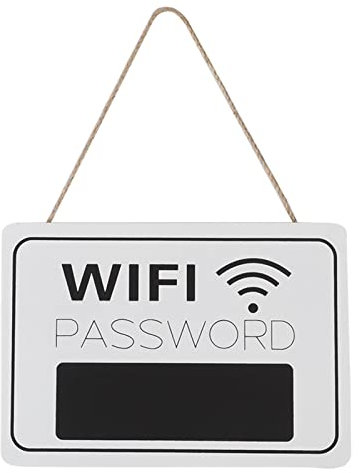 Wifi Passwort Tafel Retro Wandbehang Display Beschilderung Tafel für Coffee Shop Bookstore Decor(1#)
