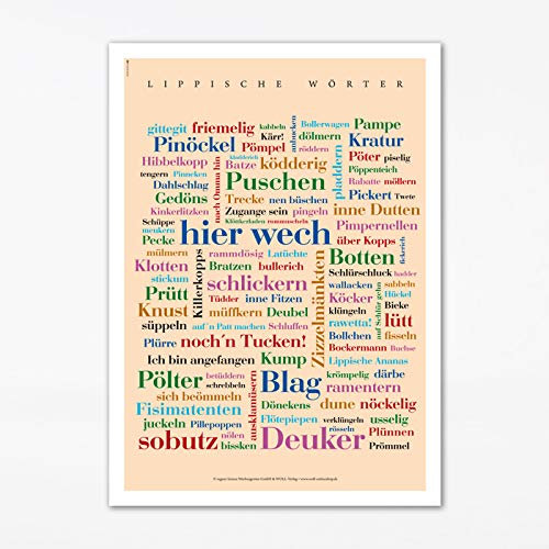 Poster Lippische Wörter (50x70 cm)