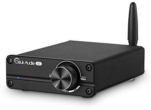Douk Audio G5 HiFi Bluetooth 5.0 Verstärker Digital Leistungsverstärker Mini Class D Stereo 100W Amplifier mit 19V Stromzufuhr (Black)