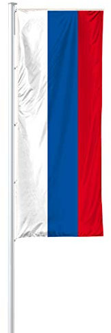 Vispronet® Nationalfahne 120x300 cm für Ausleger ✓ in Deutschland produziert ✓ versch. Materialien ✓ Hochformat (Multiflag®, Russland)