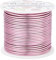 BENECREAT 30m 2mm Aluminium Wire for Beads, Fade-Resistant, Flexible Wire for Sculpting, Jewellery Beads Works Flamingo