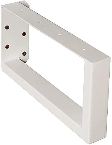 1 BestLoft® Waschtisch-Halterung für Waschtisch und Tisch | Halterung zum Anschrauben | Stahl Rohstahl pulverbeschichtet (1 Stück Weiß 45cm)