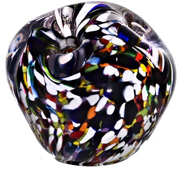 CRISTALICA Glas Kugel Briefbeschwerer Stiftehalter Freestyle 7-11 cm Bunt Handgemachtes Glas Unikat