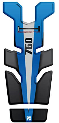 Paraserbatoio.it Aufkleber mit 3D-Effekt, Tankschutz aus Harz, kompatibel mit Honda NC 750 X, NC750 X, NC750X, Blau Schwarz