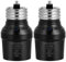 Suraielec Light Sensor Socket, Automatic Dusk to Dawn Light Socket with 360° Sensor Rotation, E26 E27 Bulb Base Adapter for Outdoor Lighting, UL Listed, Black, 2 Pack