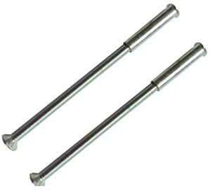 Pack of 2 M3 Door Handle Screws Silver Bolt Connecting Sleeve Male to Female for Doors Handles, Knobs Escutcheons and Others