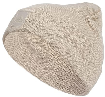 adidas Damen 1x1 Cuff Fold Beanie, Wonder Beige, EinheitsgröÃŸe