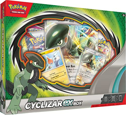 Pokémon TCG: Cyclizar ex Box (2 Folien-Promokarten, 1 Folien-Oversize-Karte und 4 Booster-Packs)