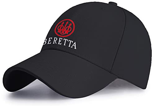 FLOATING Herren Baseball Cap Bere.TTA Freizeit Cotton Cap Verstellbarem Männer Frauen Outdoor Running Hut-Black||57-59cm