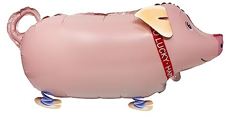 Oblique Unique® Schwein Folien Ballon Walking Tier Glücksschwein Luftballon für Kinder Geburtstag Hochzeit Party Dekoration zum Spielen