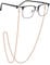 EPIRORA Glasses Chain for Women Men - Sunglasses Strap Face Mask Holder Lanyard Popcorn Chain Necklace, Anti-lost String for Glasses Retainer, Rose Gold
