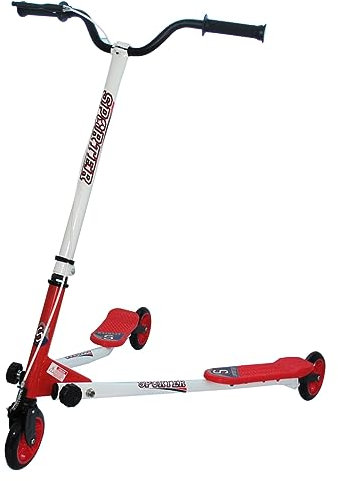 Patinete Doble DE 3 Ruedas Capacidad DE Carga 100 KG (Rojo)