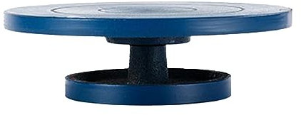 Töpferscheibe, Bildhauerscheibe, Robustes, Multifunktionales Zubehör mit Drehbarem Lagertisch für Modellmarkierungen Und Künstlerische Arbeiten, Blau 10cm
