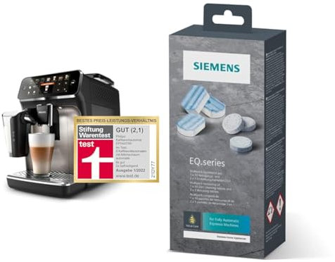 Philips Series 5400 Kaffeevollautomat – LatteGo Milchsystem & Siemens Multipack TZ80003A