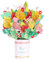 scicent Pop Up Blumenstrauß Valentinstag Karte für Ihn Pop-Up Karte 3D Glückwunschkarte mit Blumen für Frau Freundin Grußkarten für Geburtstag Danke Muttertag Handgemachte Blumenkarte 29913