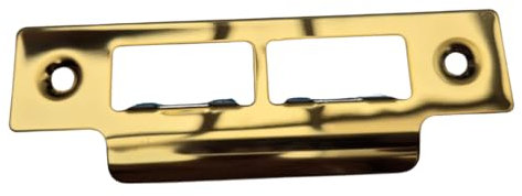 Double Strike Plates Stainless Steel Polished Chrome Satin Chrome or Brass (Brass)