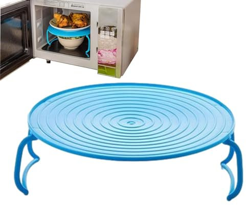 Assiette Pliable pour Micro-Ondes – Support de Plateau pour Micro-Ondes, empileur d'assiettes pour Micro-Ondes | Support de pour Micro-Ondes, Couvercle Anti-éclaboussures de Nourriture, Plateau