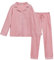 Lovasy Pyjama Femme Coton Ensemble de Pigiama Hiver Chaud Pyjama Deux Pièce Léger à Manches Longues avec Boutons Vêtements de Nuit Casual,A Rose Clair,XXL