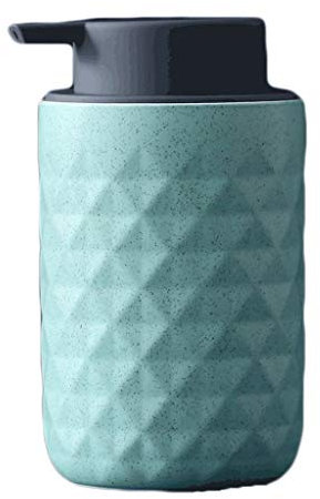 HYRTHAFSDF Distributeur de Savon en céramique de 12,3 oz, Distributeur de Savon Liquide Rechargeable pour Salle de Bain, Cuisine, etc. Distributeur de Savon à Double Usage