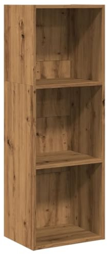 vidaXL Bookcase Artisian Oak 40x30x114 cm Engineered Wood | Loads of space for books and bits, Sleek and stylish for any room, Saves floor space