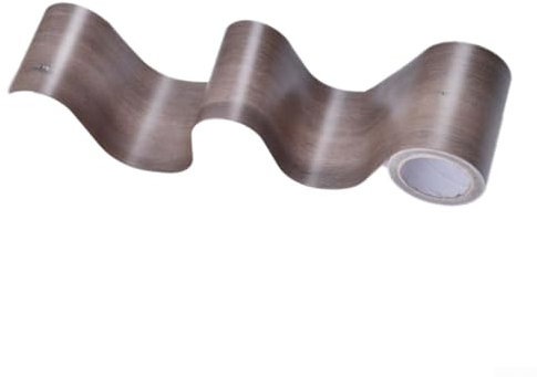 for HPLIVE Pack of 2 Wood Grain Skirting Board Door Stickers, Waterproof Windowsill Stickers (Grey Oak)