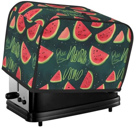 2 Scheiben-Toaster-Abdeckungen, gesteppte Brotbackmaschinen-Abdeckung, kleine Geräteabdeckung mit Griff, 1 in einem Melonen-Toaster, Staubschutz für Zuhause, Tisch, Küche, Dekoration