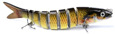 BIRLOZA Angelzubehör Forellenköder Barsch Köder Hecht Köder Gummifische Angeln Wobbler Angelköder Bait Mehrgelenkiger Wobbler-Köder