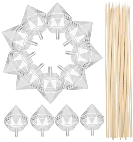 SHINEOFI 1 Satz Diamant-Schokoladenbecher Tasten Cake-Pop-Zubehör weiße Schokolade gummiartig Pralinen bastelbedarf schokoladen verpackung Blumenstraußdekoration Süßigkeitenhülle Plastik